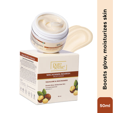 Macadamia Nourish Moisturizer Skin Cream with SPF 50 PA+++ | Boosts glow, moisturizes skin